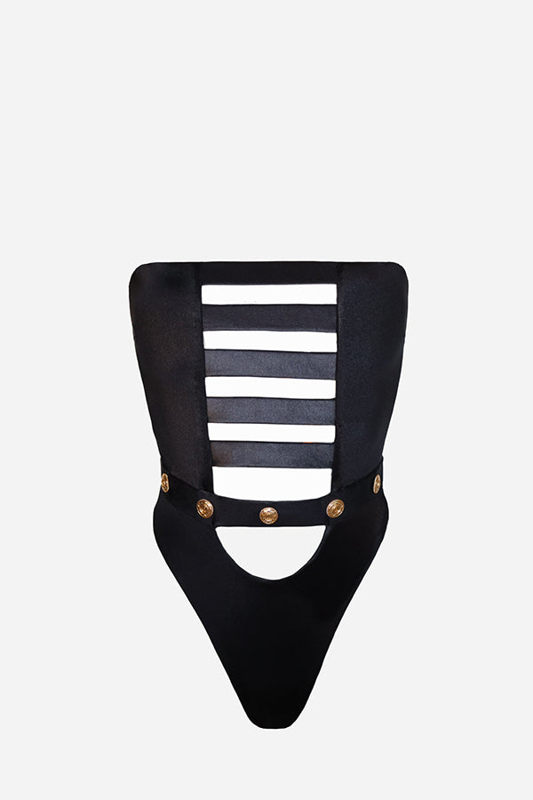 first-class-cut-out-bandage-one-piece-swimsuit-with-reinforcement-back-luxury_christin_isabelle_swimwear_gold_buttons_exclusive_luxury_quality_made_in_italy_black_icoinc_stunning_high_end_fashion