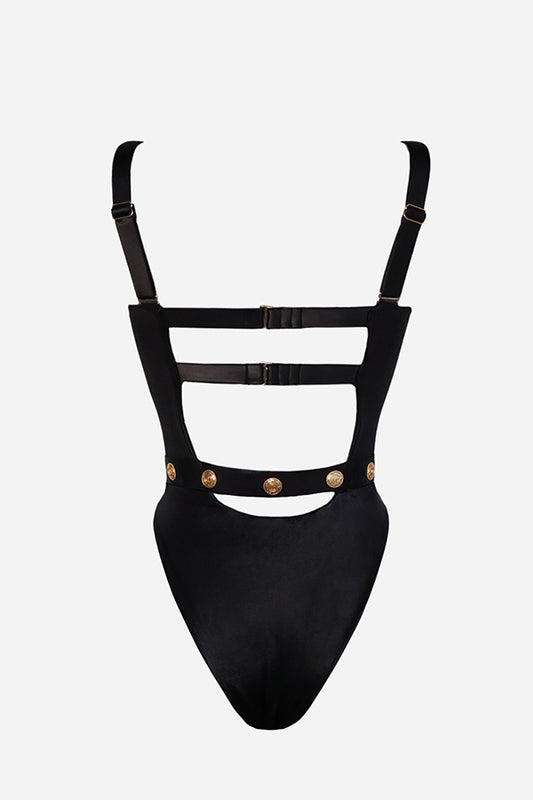 first-class-cut-out-bandage-one-piece-swimsuit-with-reinforcement-back-luxury_ sexy-christinisabelle-swimwear-swimwear-gold-buttons-exclusive-luxury-quality-made-in-italy-black-icoinc-stunning-high-end-fashion